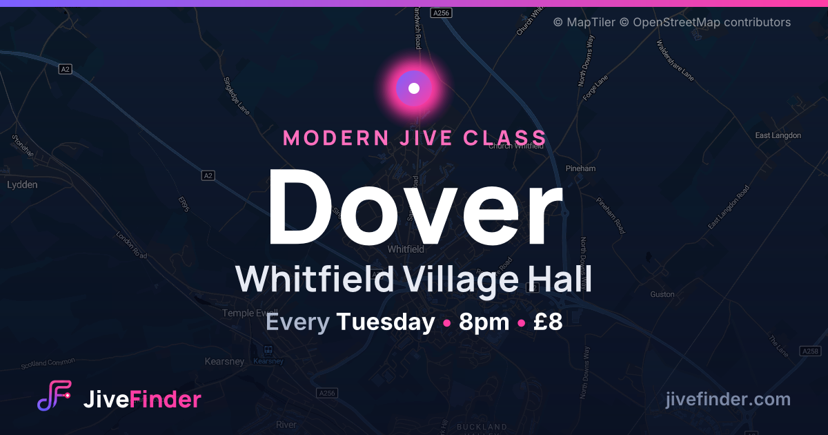 Modern Jive class at Whitfield Village Hall, Dover — Every Tuesday, 8pm, £8