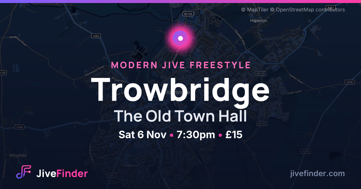 Modern Jive freestyle at The Old Town Hall, Trowbridge — Sat 6 Nov, 7:30pm, £15