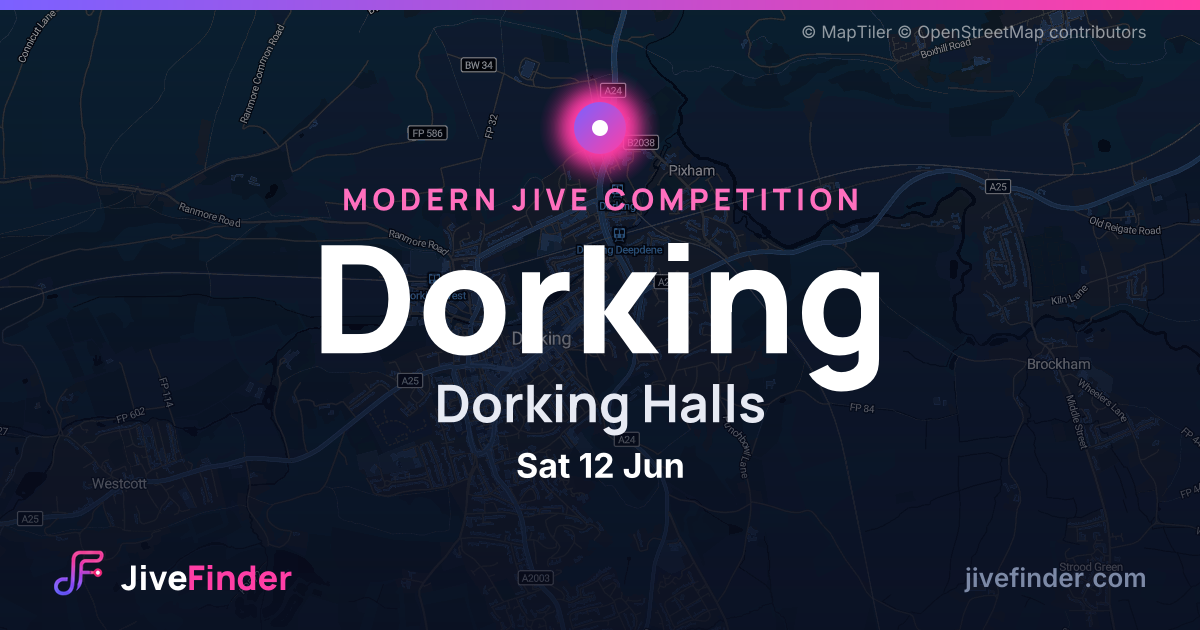 Modern Jive competition at Dorking Halls, Dorking — Sat 12 Jun