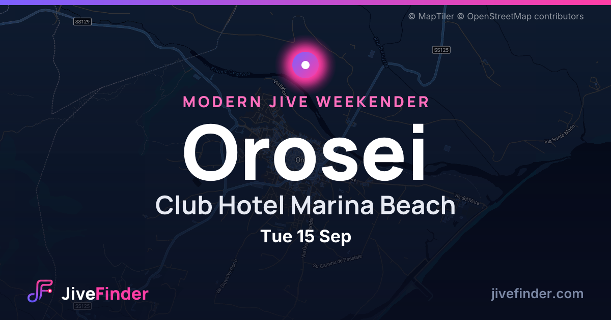 Modern Jive weekender at Club Hotel Marina Beach, Orosei — Tue 15 Sep