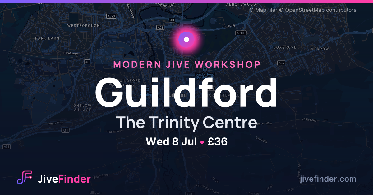 Modern Jive workshop at The Trinity Centre, Guildford — Wed 8 Jul, £36