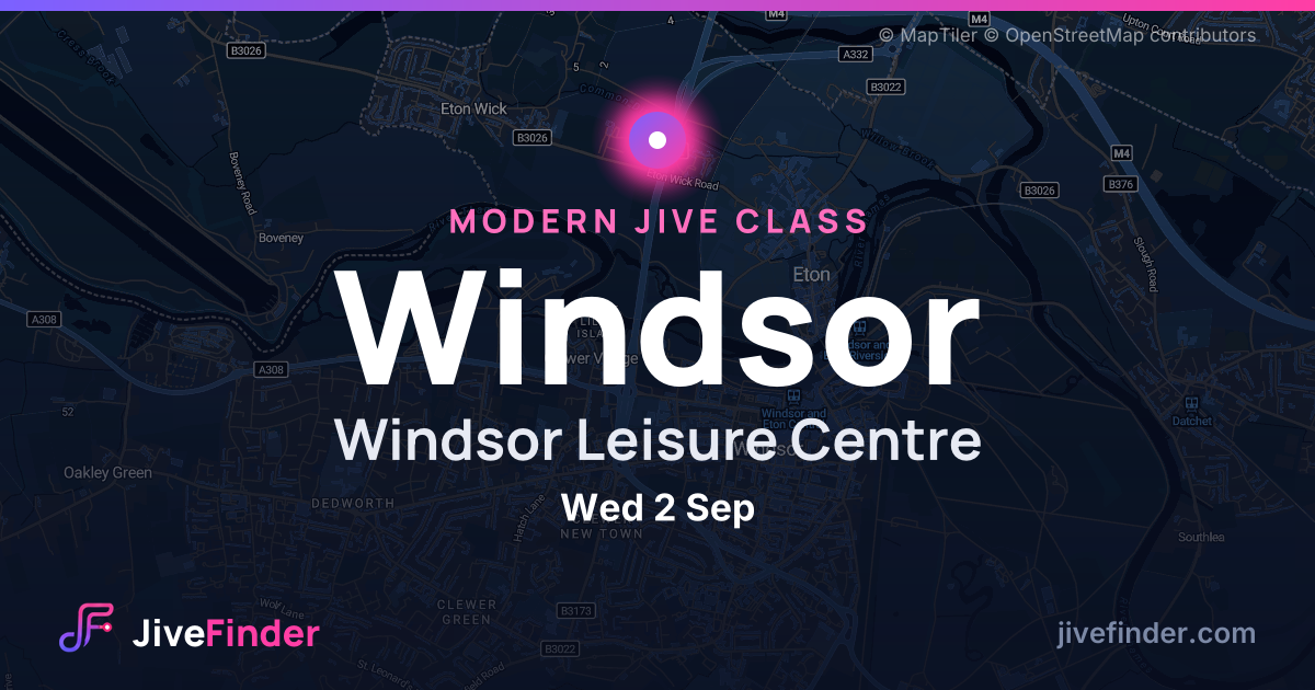 Modern Jive class at Windsor Leisure Centre, Windsor — Wed 2 Sep