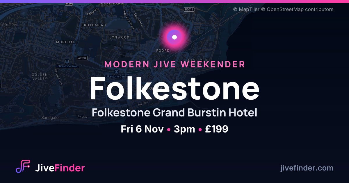 Modern Jive weekender at Folkestone Grand Burstin Hotel, Folkestone — Fri 6 Nov, 3pm, £199