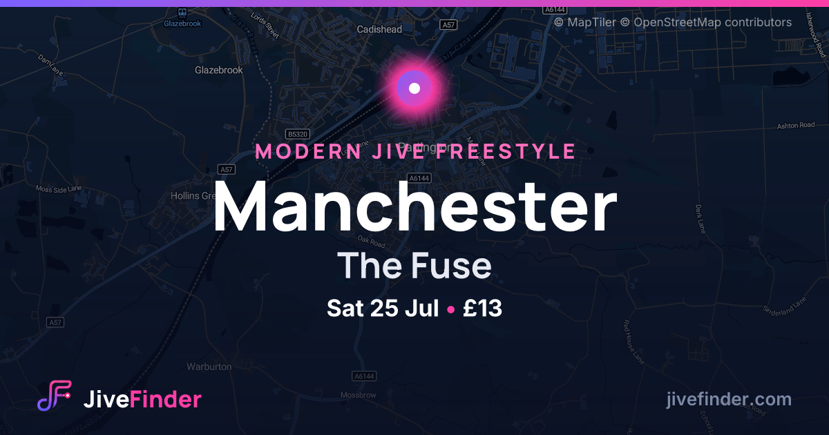 Modern Jive freestyle at The Fuse, Manchester — Sat 25 Jul, £13
