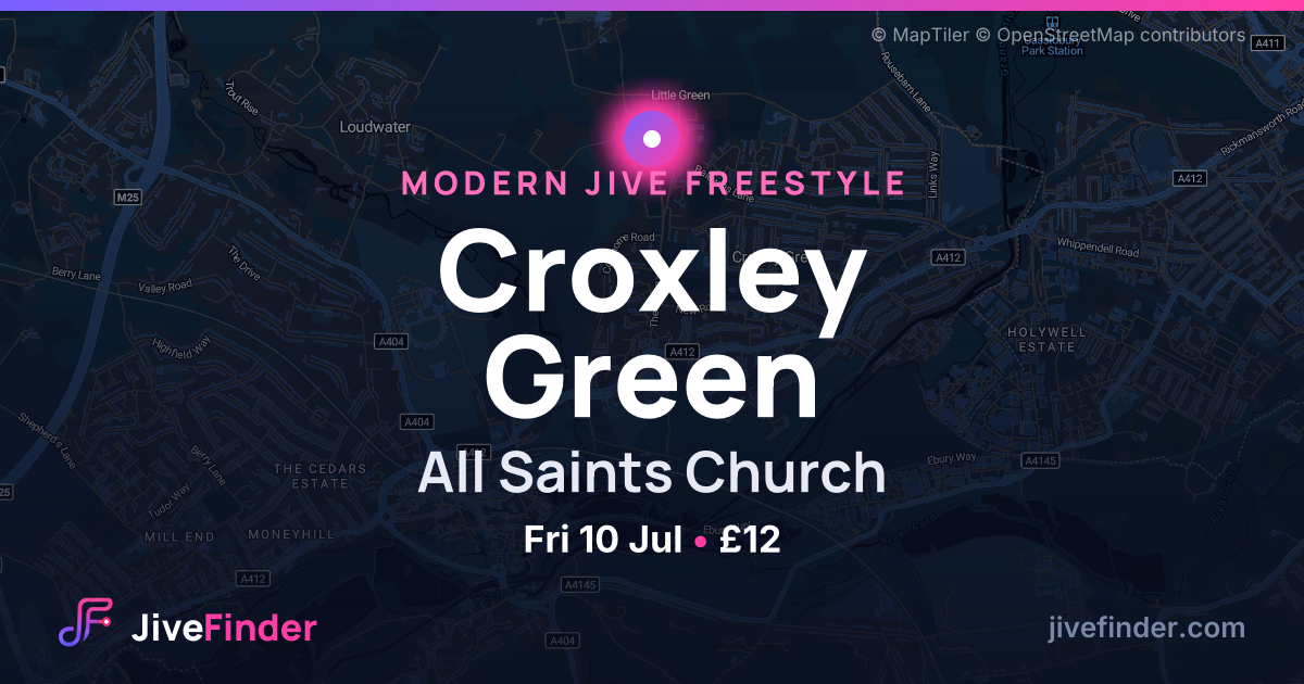 Modern Jive freestyle at All Saints Church, Croxley Green — Fri 10 Jul, £12