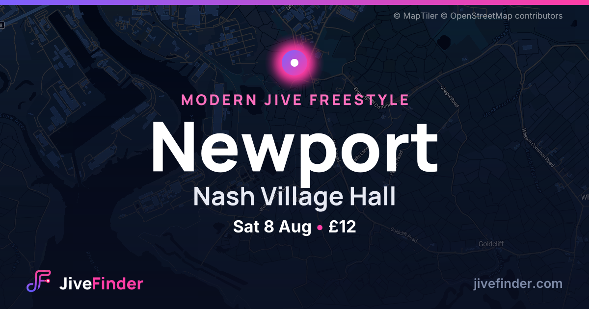 Modern Jive freestyle at Nash Village Hall, Newport — Sat 8 Aug, £12