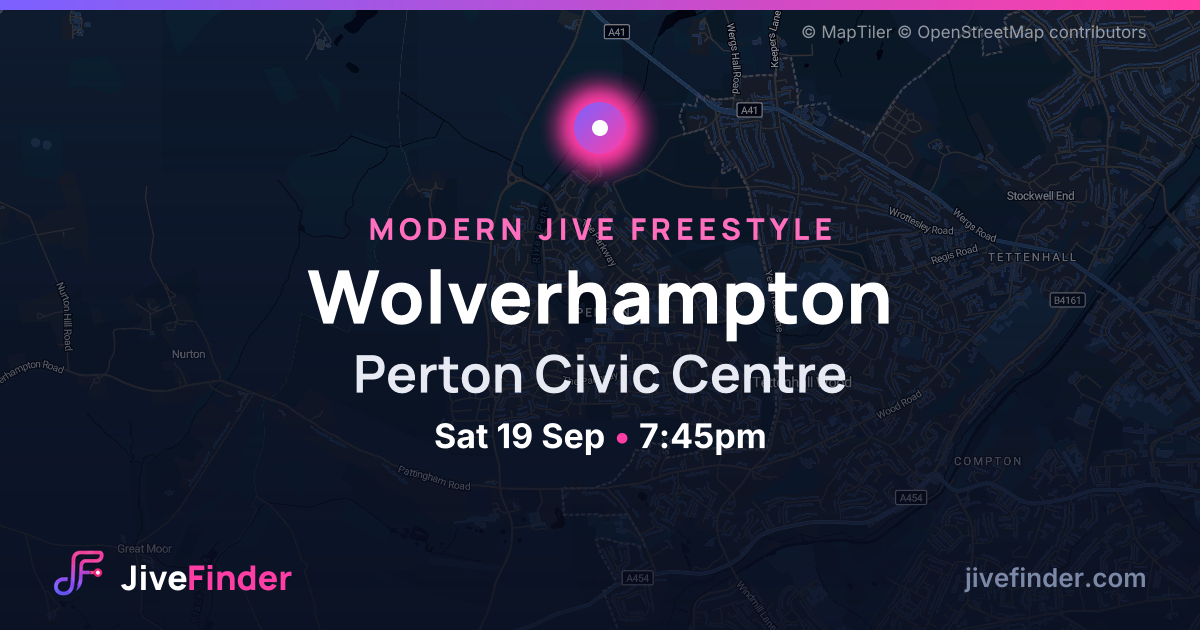Modern Jive freestyle at Perton Civic Centre, Wolverhampton — Sat 19 Sep, 7:45pm