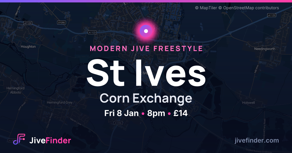 Modern Jive freestyle at Corn Exchange, St Ives — Fri 8 Jan, 8pm, £14