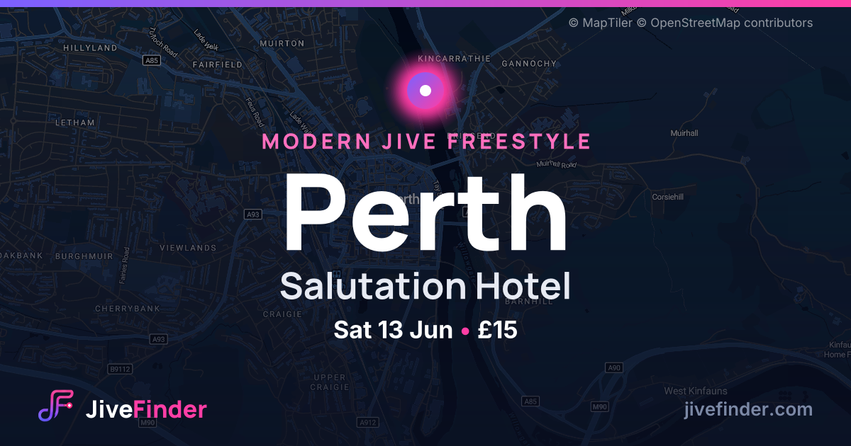 Modern Jive freestyle at Salutation Hotel, Perth — Sat 13 Jun, £15
