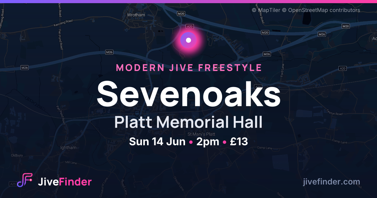 Modern Jive freestyle at Platt Memorial Hall, Sevenoaks — Sun 14 Jun, 2pm, £13