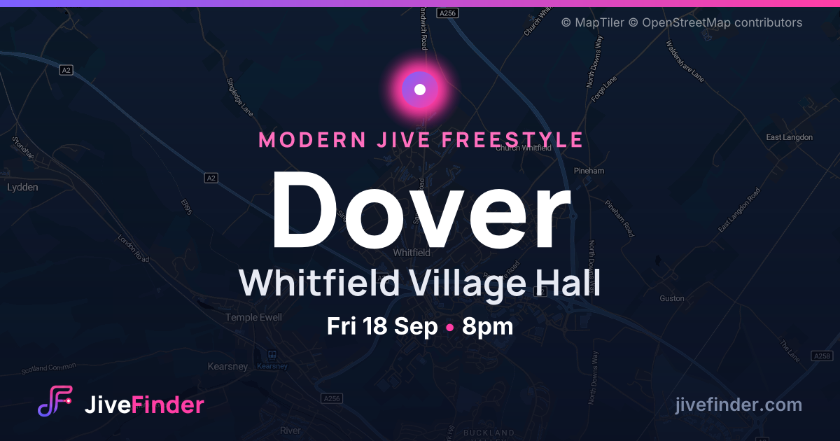 Modern Jive freestyle at Whitfield Village Hall, Dover — Fri 18 Sep, 8pm