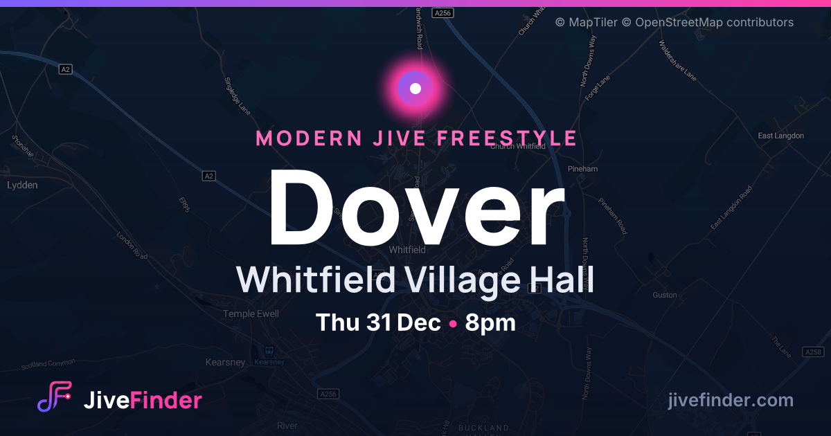 Modern Jive freestyle at Whitfield Village Hall, Dover — Thu 31 Dec, 8pm