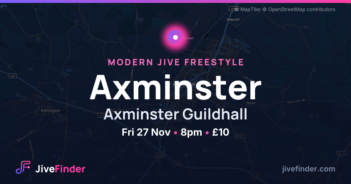 Modern Jive freestyle at Axminster Guildhall, Axminster — Fri 27 Nov, 8pm, £10
