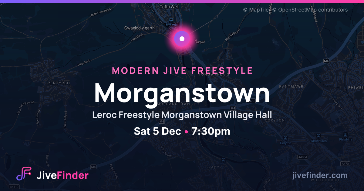 Modern Jive freestyle at Leroc Freestyle Morganstown Village Hall, Morganstown — Sat 5 Dec, 7:30pm