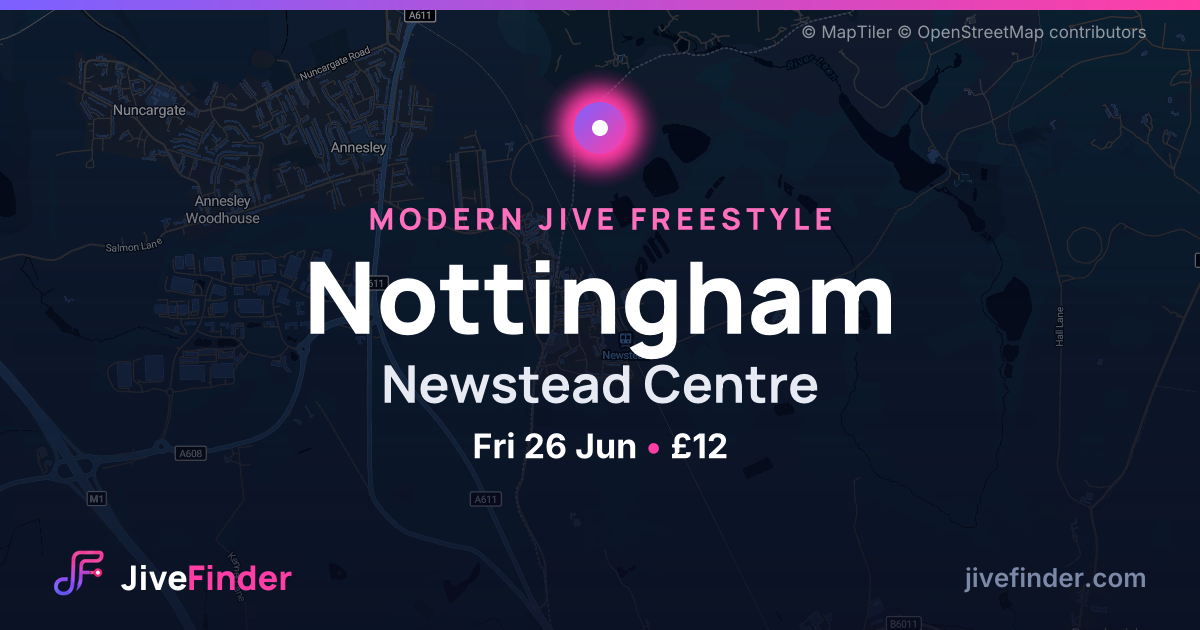 Modern Jive freestyle at Newstead Centre, Nottingham — Fri 26 Jun, £12