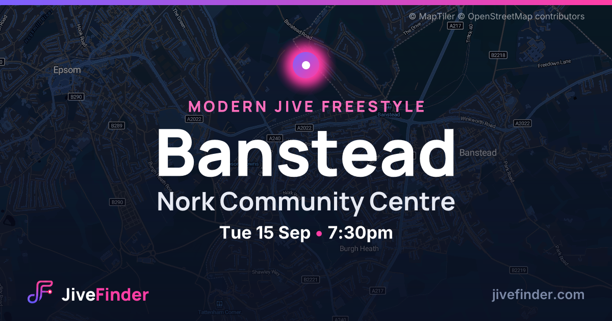 Modern Jive freestyle at Nork Community Centre, Banstead — Tue 15 Sep, 7:30pm