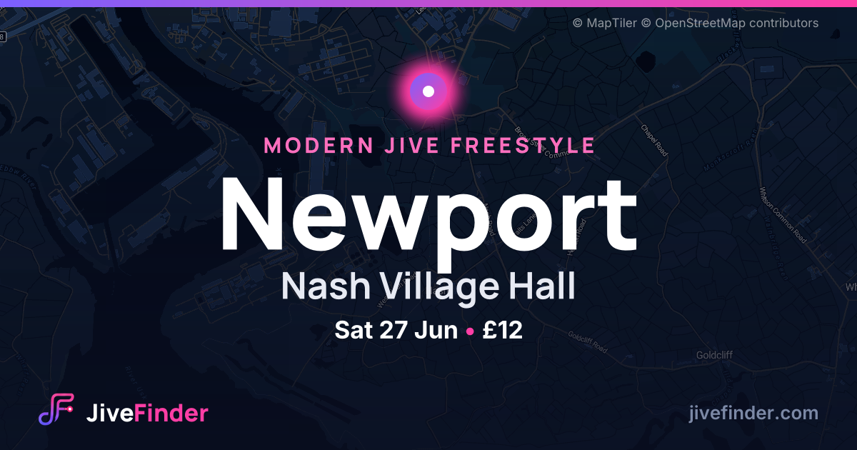Modern Jive freestyle at Nash Village Hall, Newport — Sat 27 Jun, £12