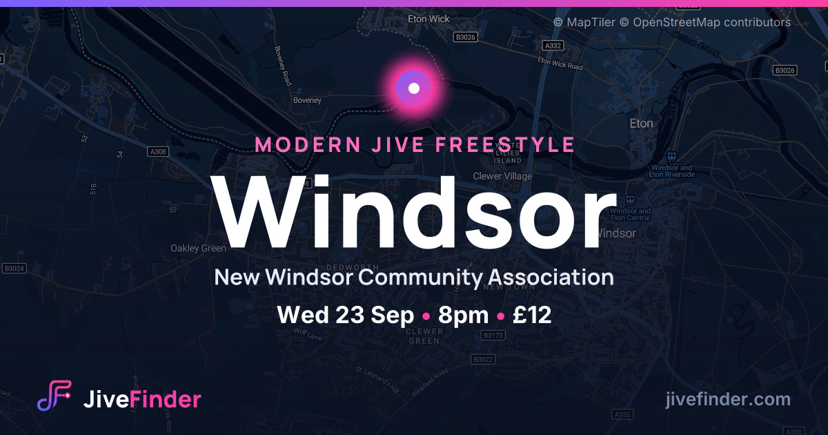 Modern Jive freestyle at New Windsor Community Association, Windsor — Wed 23 Sep, 8pm, £12