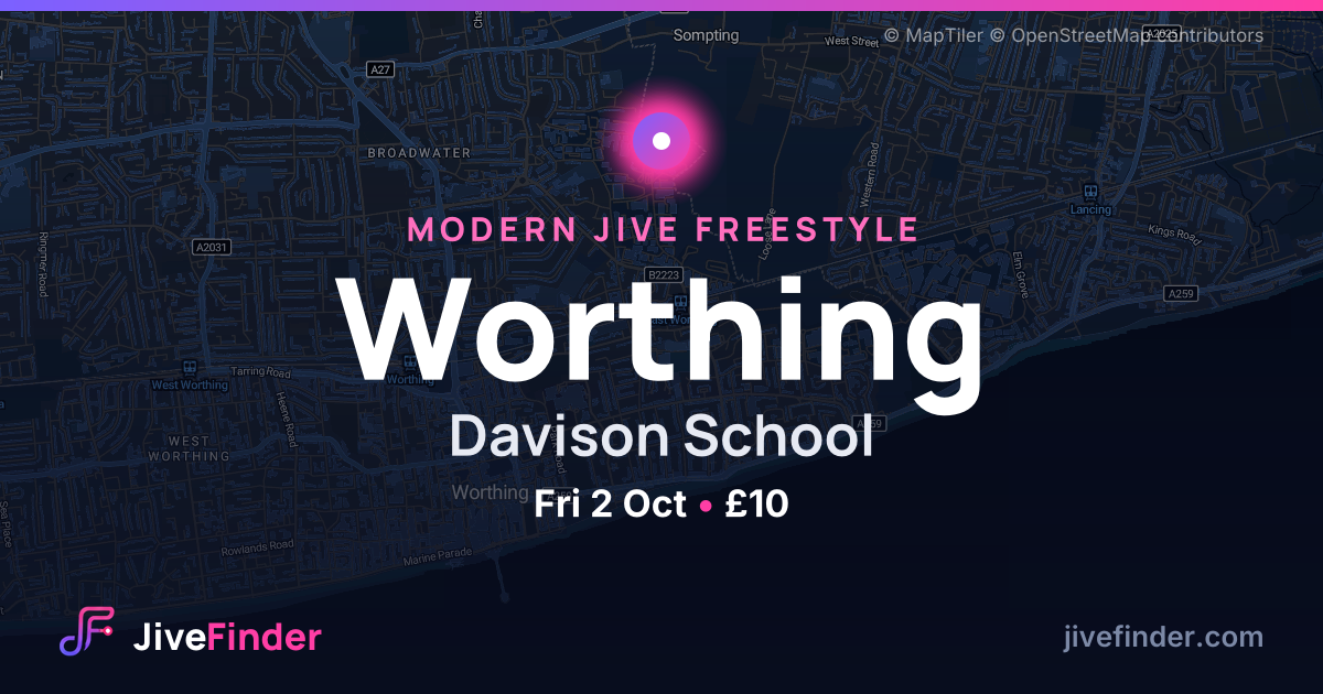 Modern Jive freestyle at Davison School, Worthing — Fri 2 Oct, £10