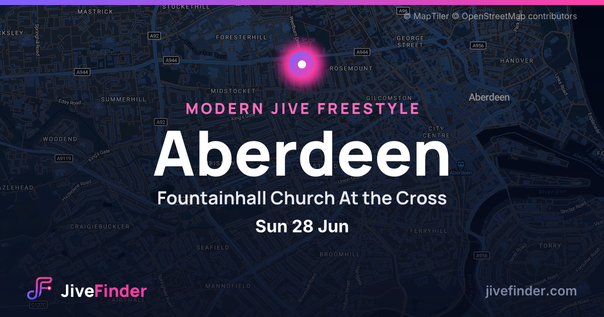 Modern Jive freestyle at Fountainhall Church At the Cross, Aberdeen — Sun 28 Jun