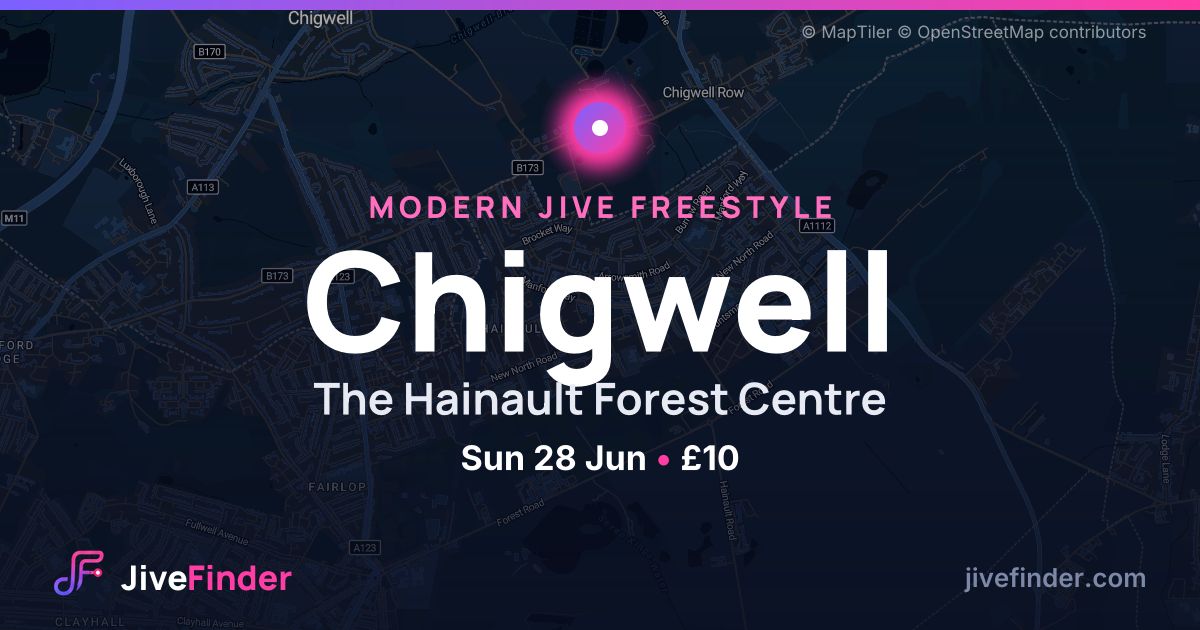 Modern Jive freestyle at The Hainault Forest Centre, Chigwell — Sun 28 Jun, £10