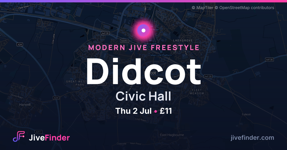Modern Jive freestyle at Civic Hall, Didcot — Thu 2 Jul, £11