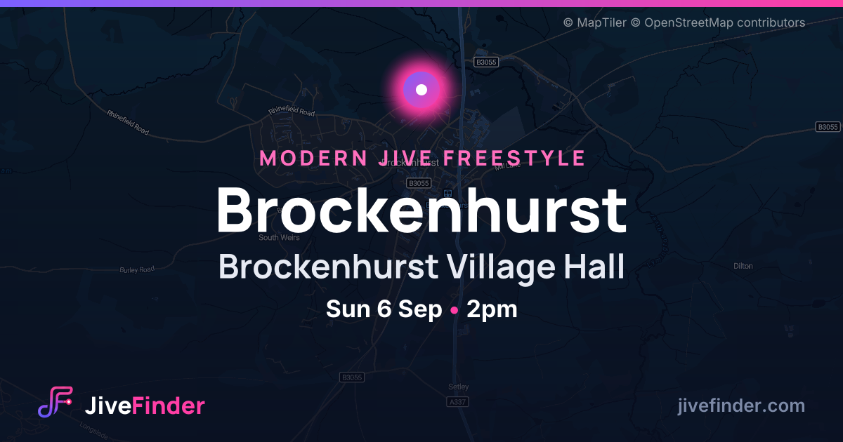 Modern Jive freestyle at Brockenhurst Village Hall, Brockenhurst — Sun 6 Sep, 2pm