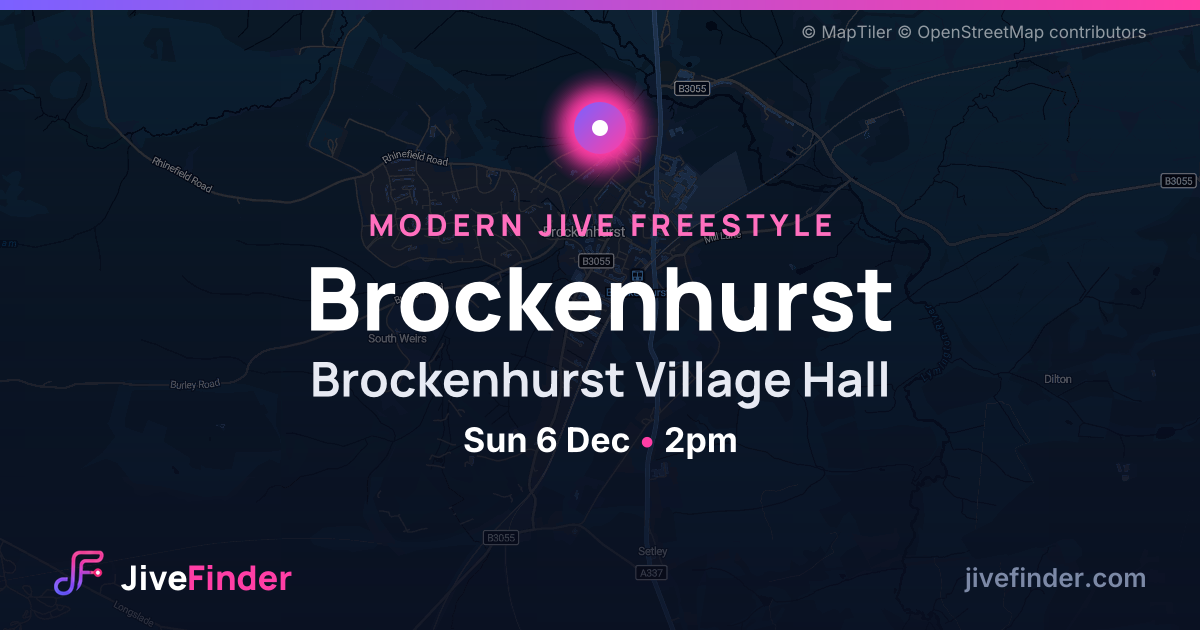 Modern Jive freestyle at Brockenhurst Village Hall, Brockenhurst — Sun 6 Dec, 2pm