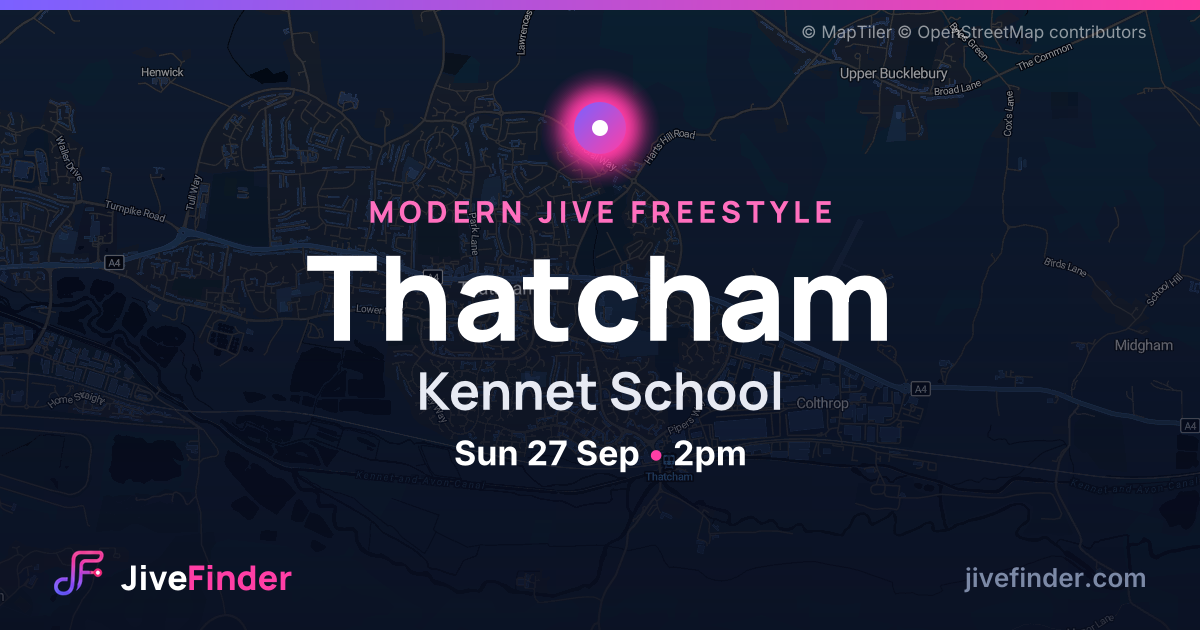 Modern Jive freestyle at Kennet School, Thatcham — Sun 27 Sep, 2pm