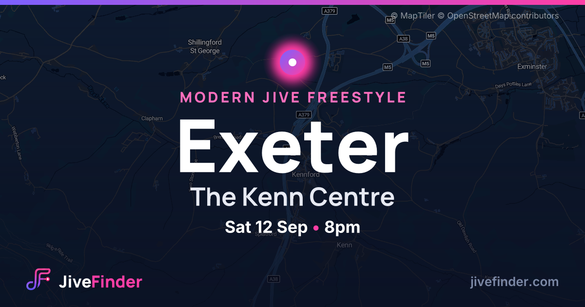Modern Jive freestyle at The Kenn Centre, Exeter — Sat 12 Sep, 8pm