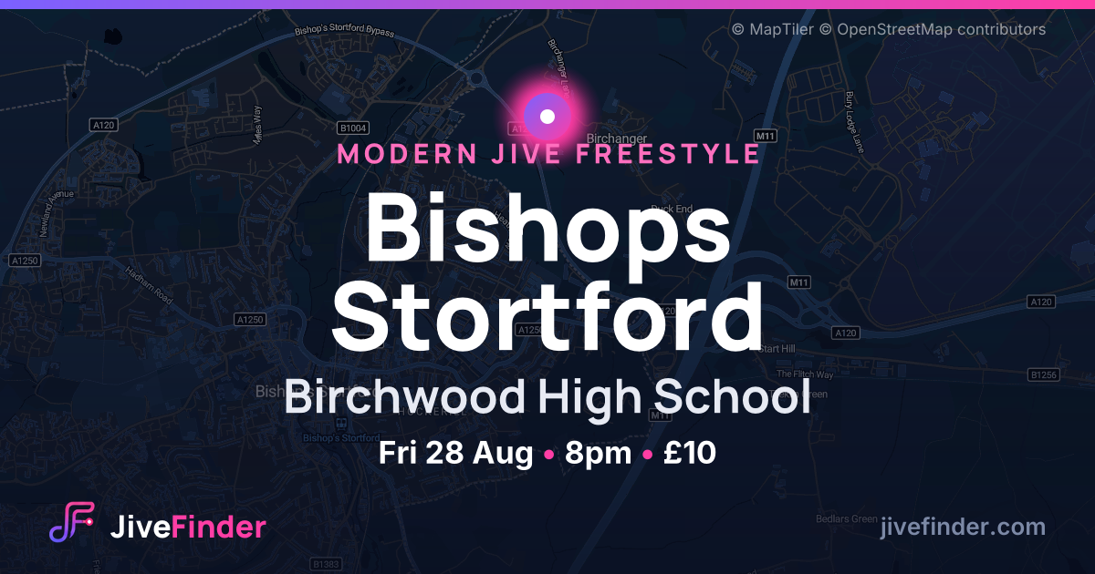 Modern Jive freestyle at Birchwood High School, Bishops Stortford — Fri 28 Aug, 8pm, £10