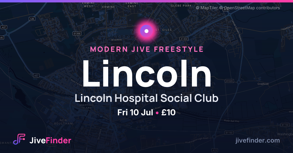 Modern Jive freestyle at Lincoln Hospital Social Club, Lincoln — Fri 10 Jul, £10