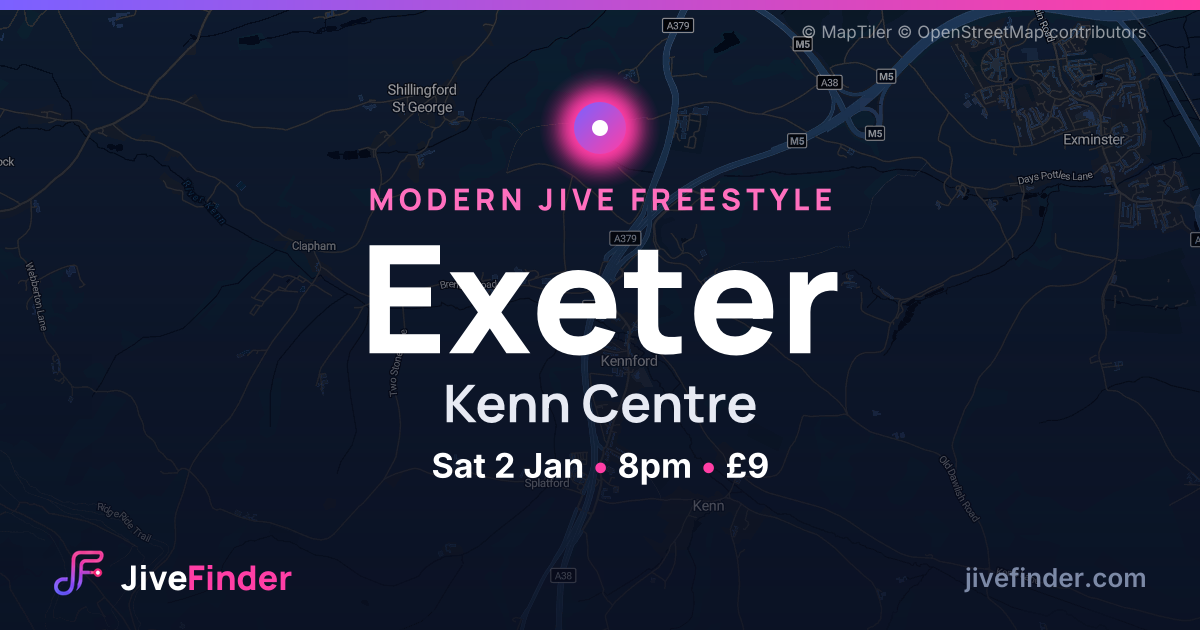 Modern Jive freestyle at Kenn Centre, Exeter — Sat 2 Jan, 8pm, £9