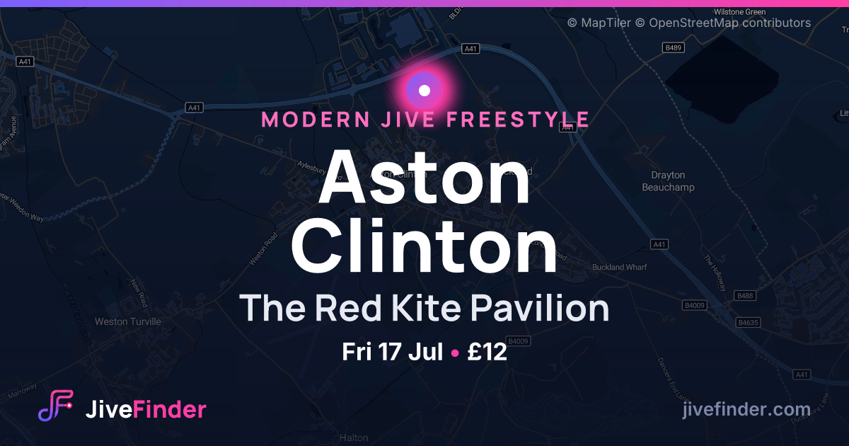 Modern Jive freestyle at The Red Kite Pavilion, Aston Clinton — Fri 17 Jul, £12