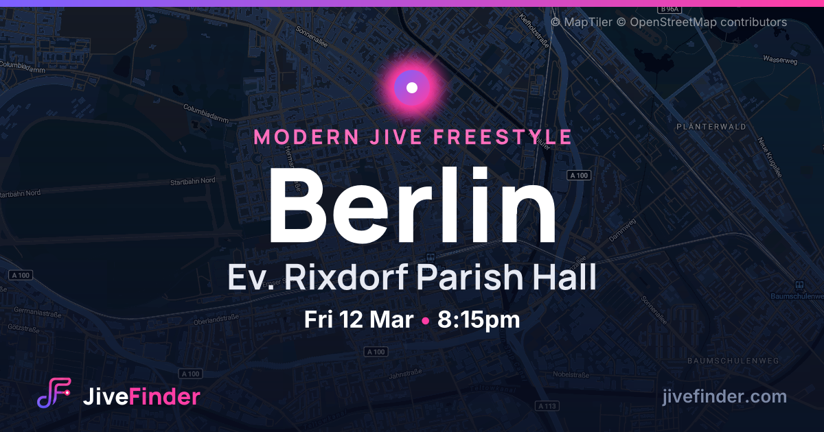 Modern Jive freestyle at Ev. Rixdorf Parish Hall, Berlin — Fri 12 Mar, 8:15pm