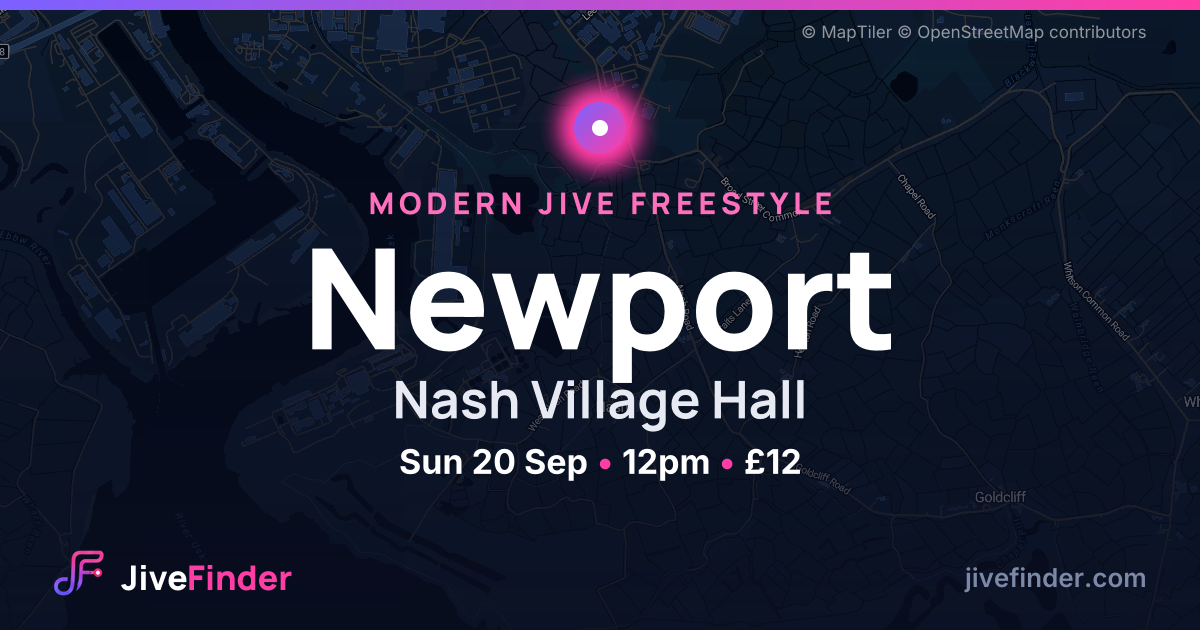 Modern Jive freestyle at Nash Village Hall, Newport — Sun 20 Sep, 12pm, £12