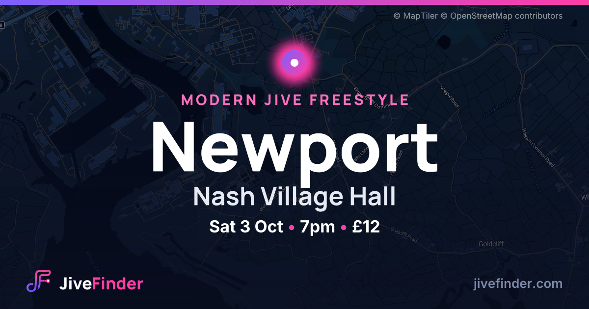Modern Jive freestyle at Nash Village Hall, Newport — Sat 3 Oct, 7pm, £12
