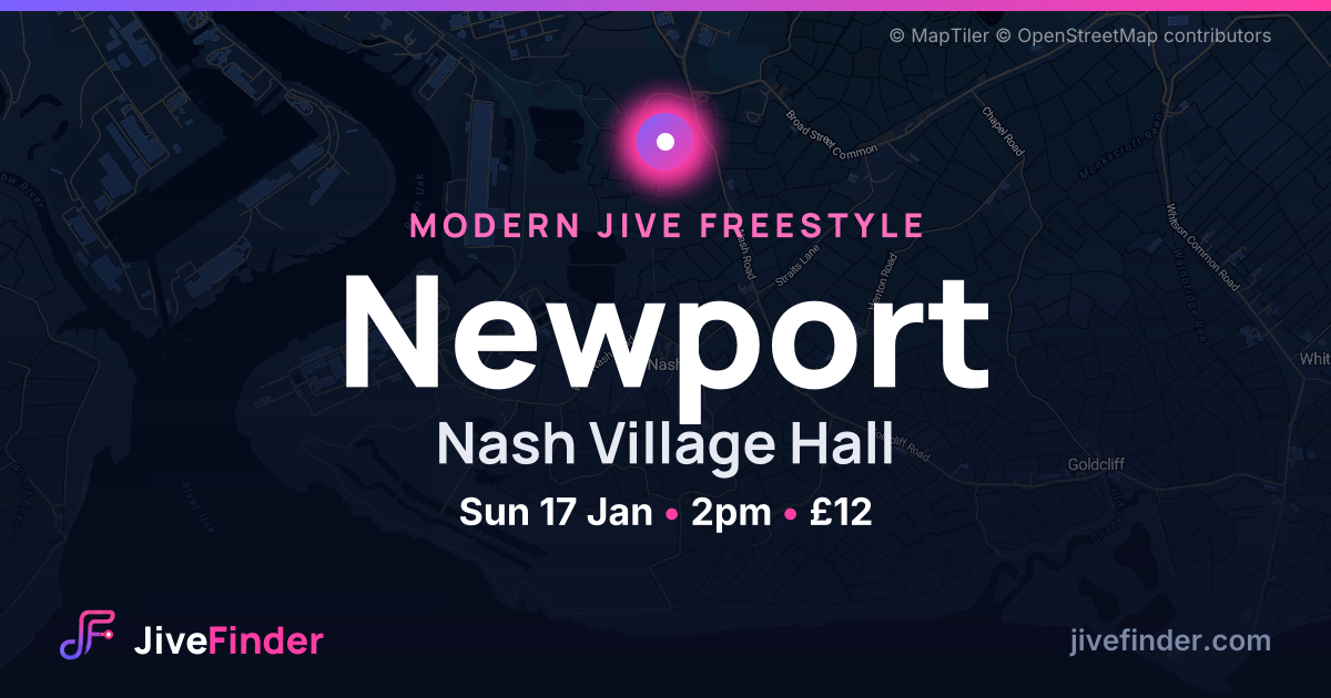 Modern Jive freestyle at Nash Village Hall, Newport — Sun 17 Jan, 2pm, £12