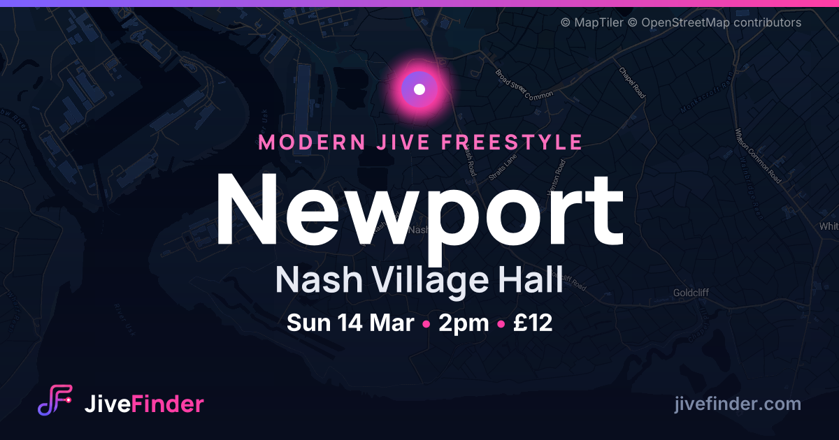 Modern Jive freestyle at Nash Village Hall, Newport — Sun 14 Mar, 2pm, £12