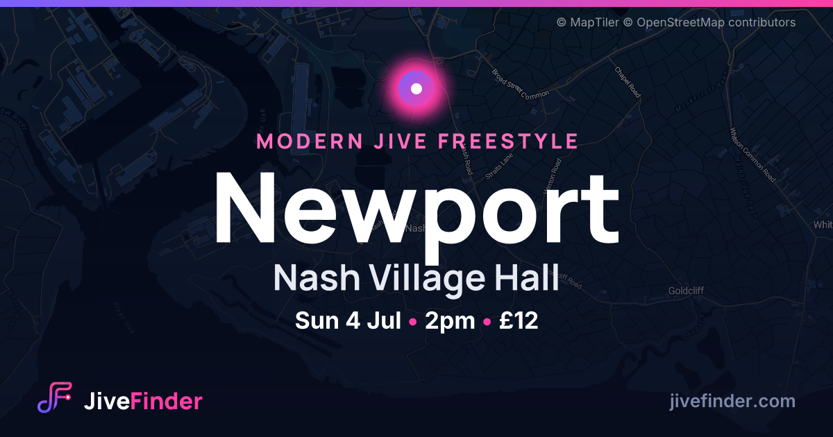 Modern Jive freestyle at Nash Village Hall, Newport — Sun 4 Jul, 2pm, £12