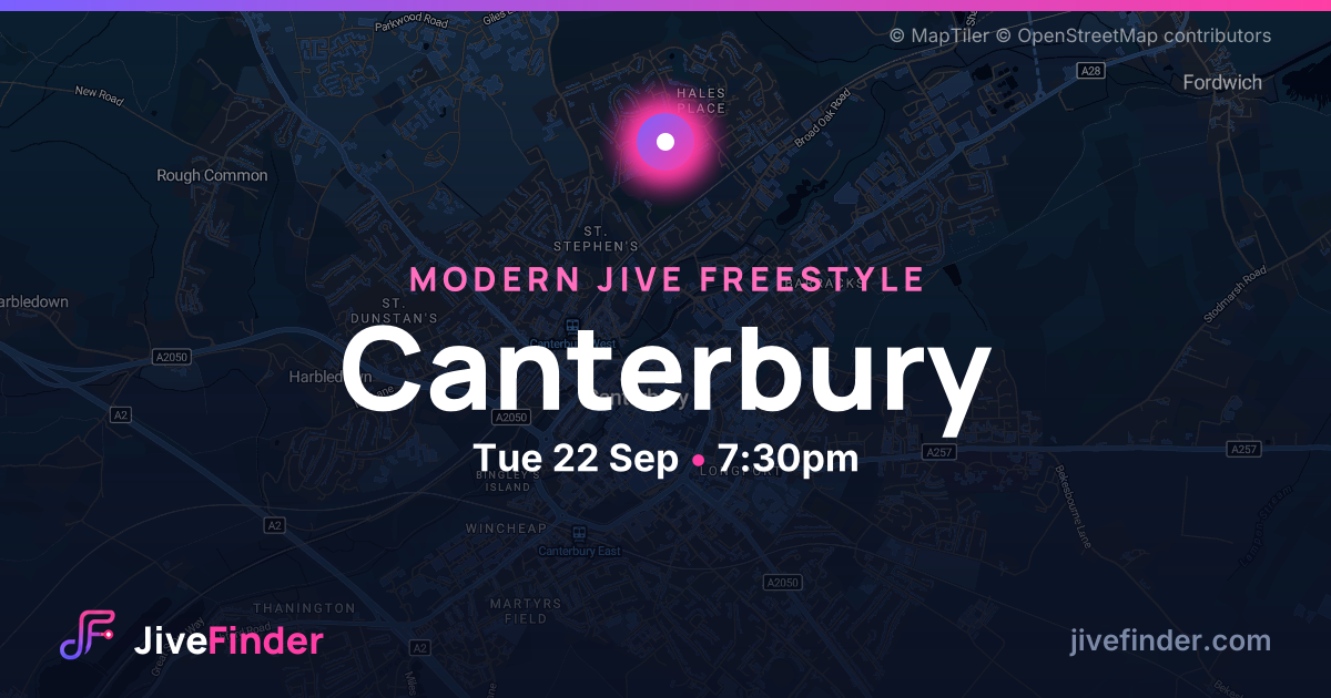 Modern Jive freestyle in Canterbury — Tue 22 Sep, 7:30pm