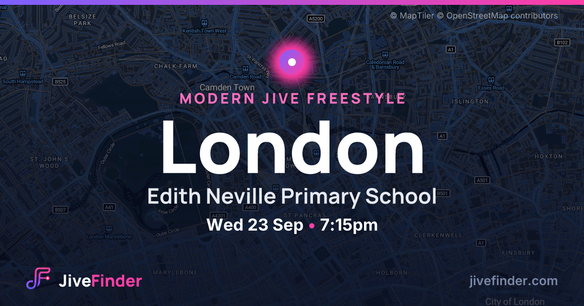 Modern Jive freestyle at Edith Neville Primary School, London — Wed 23 Sep, 7:15pm