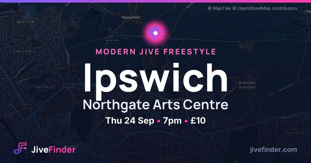 Modern Jive freestyle at Northgate Arts Centre, Ipswich — Thu 24 Sep, 7pm, £10