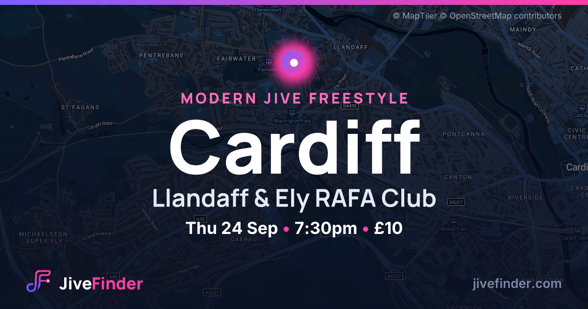 Modern Jive freestyle at Llandaff & Ely RAFA Club, Cardiff — Thu 24 Sep, 7:30pm, £10