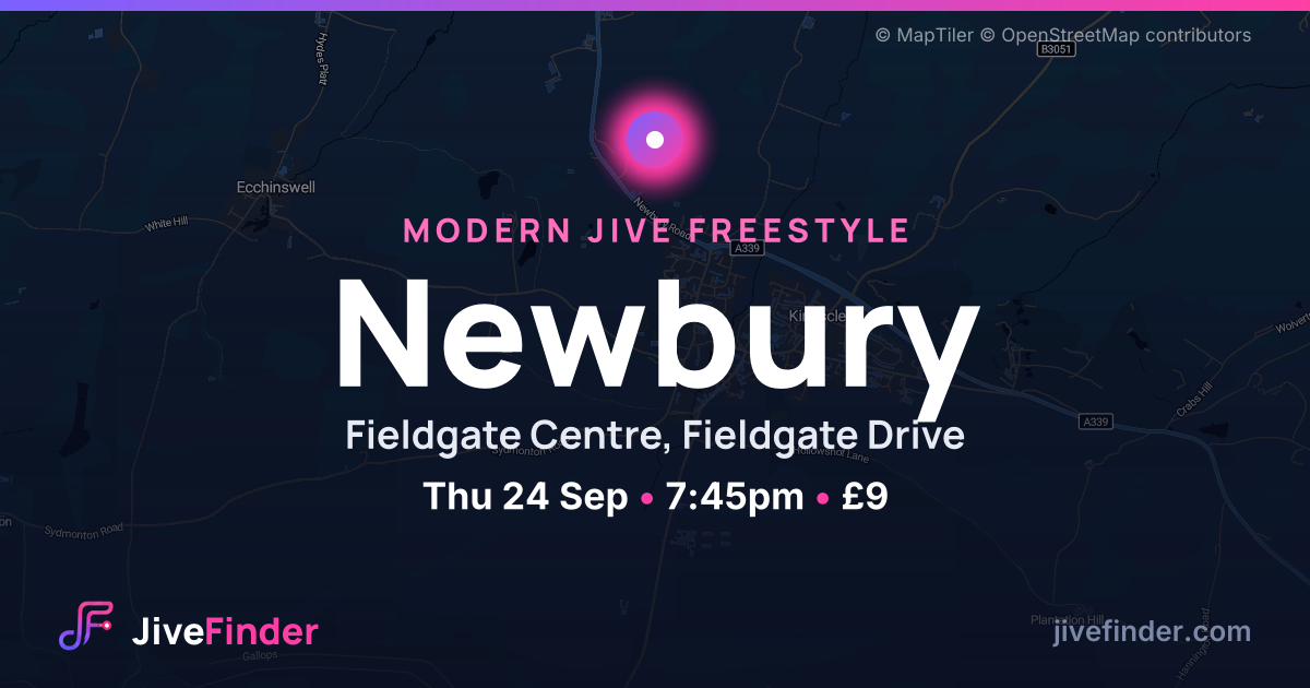 Modern Jive freestyle at Fieldgate Centre, Fieldgate Drive, Newbury — Thu 24 Sep, 7:45pm, £9