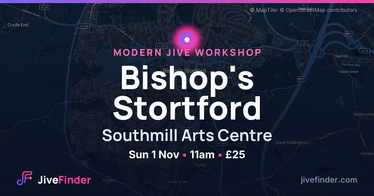 Modern Jive workshop at Southmill Arts Centre, Bishop's Stortford — Sun 1 Nov, 11am, £25