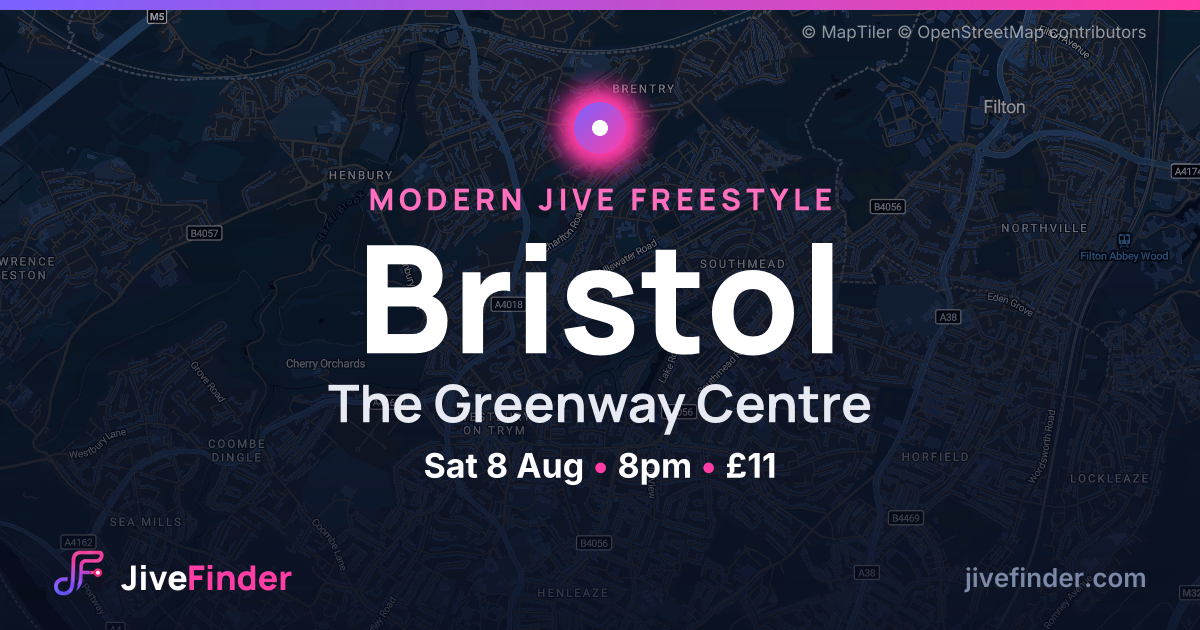 Modern Jive freestyle at The Greenway Centre, Bristol — Sat 8 Aug, 8pm, £11