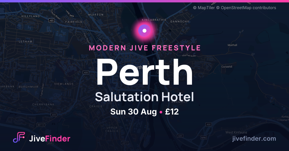 Modern Jive freestyle at Salutation Hotel, Perth — Sun 30 Aug, £12