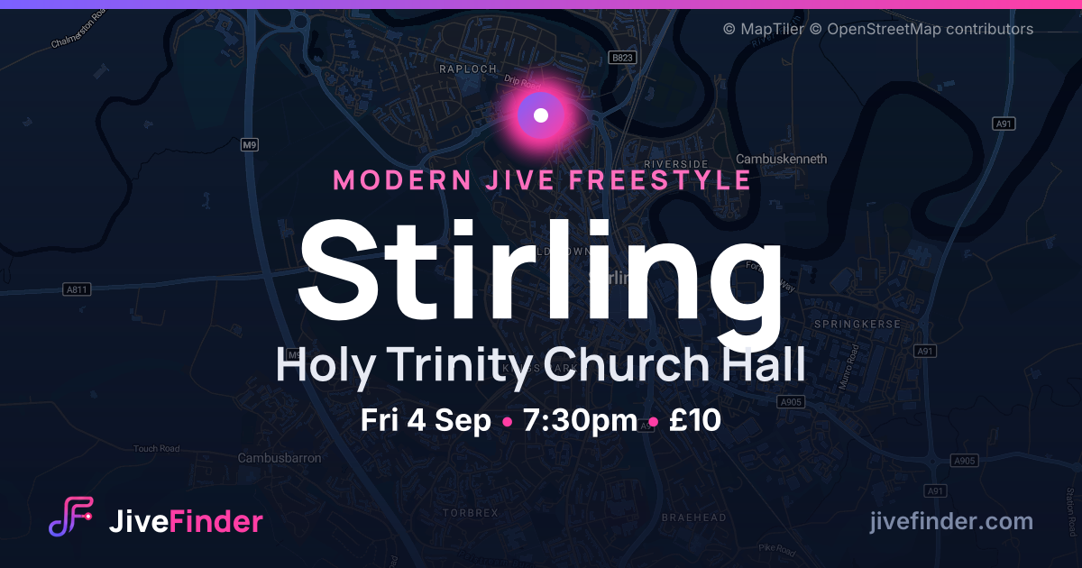 Modern Jive freestyle at Holy Trinity Church Hall, Stirling — Fri 4 Sep, 7:30pm, £10