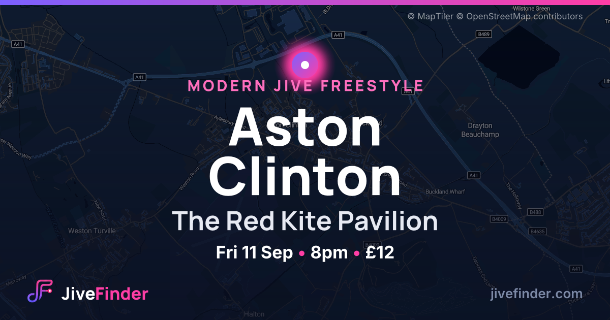 Modern Jive freestyle at The Red Kite Pavilion, Aston Clinton — Fri 11 Sep, 8pm, £12
